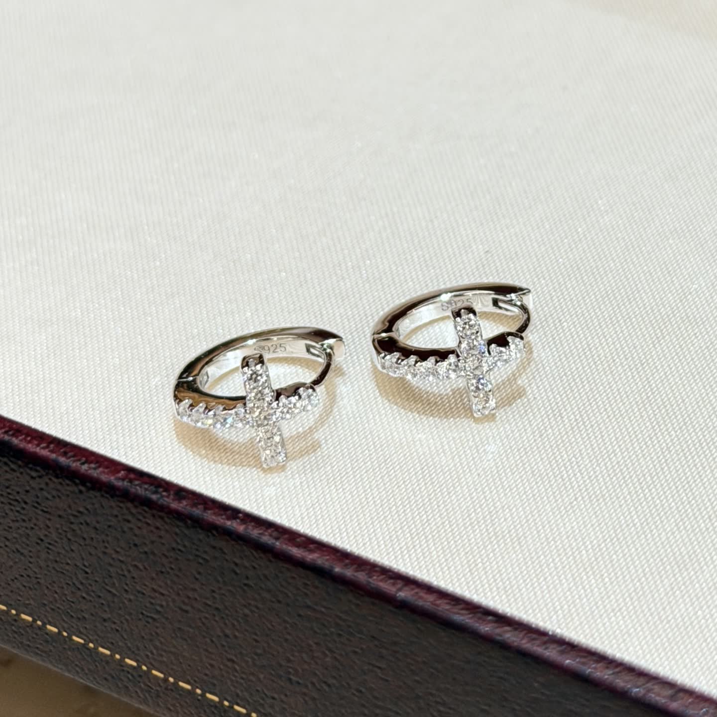 Chrome Hearts Cross Stud Earrings
